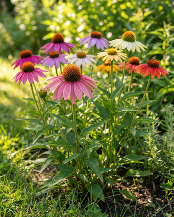 Solhatt Paradiso Mix (Echinacea purpurea) – fleråriga blomsterfrön från SeedsChoice