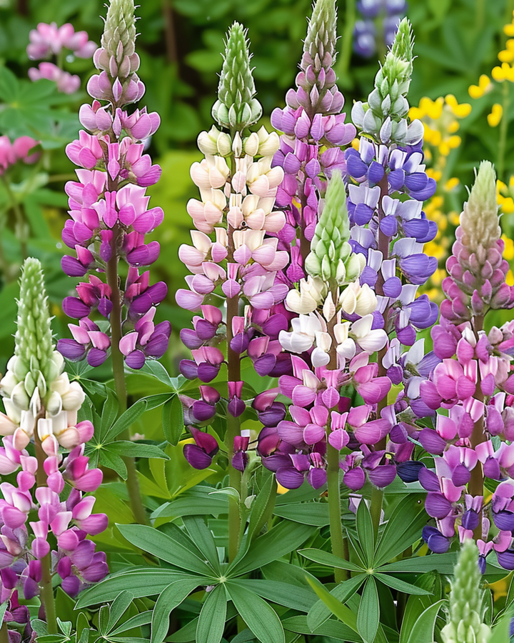 Lupin Russell Hybrids Mixed frön (Lupinus polyphyllus) – flerårig blomma