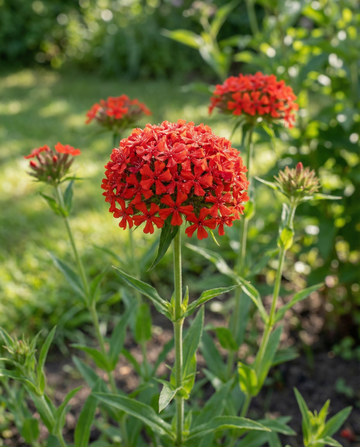 Brinnande kärlek (Lychnis chalcedonica) – fleråriga blomfrön från SeedsChoice