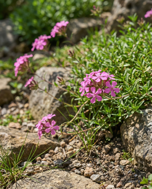 Klipptvål (Saponaria ocymoides) – fleråriga frön från SeedsChoice