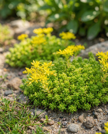 Gul fetknopp (Sedum acre) – fleråriga frön från SeedsChoice