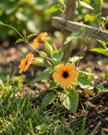 Black Eyed Susan klätterväxt (Thunbergia alata) – fleråriga klätterfrön från SeedsChoice