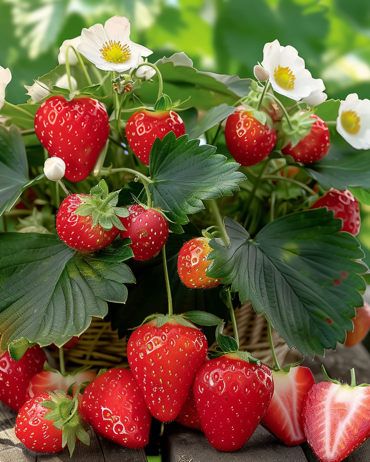 Jordgubbsfrön Rainbow Treasure F1 (Fragaria ananassa) – flerårig