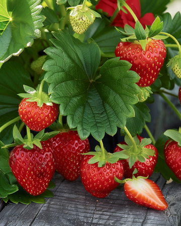 Jordgubbsfrön Ruby Ann F1 (Fragaria ananassa) – flerårig