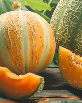 Melon Orange Pineapple frön Cucumis Melo ettårig sort