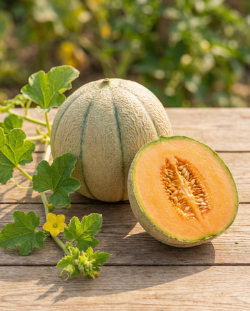 Charentais-melon (Cucumis melo) – ettåriga grönsaksfrön från SeedsChoice