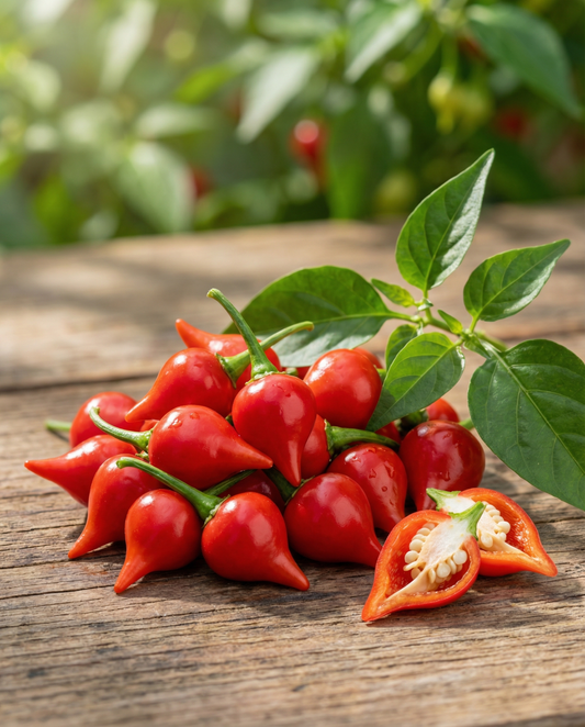 Paprika Biquinho (Capsicum chinense) – ettåriga grönsaksfrön från SeedsChoice
