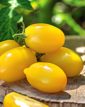 Snacktomat Dattolime F1 Yellow frön (Solanum lycopersicum) – ettårig grönsak