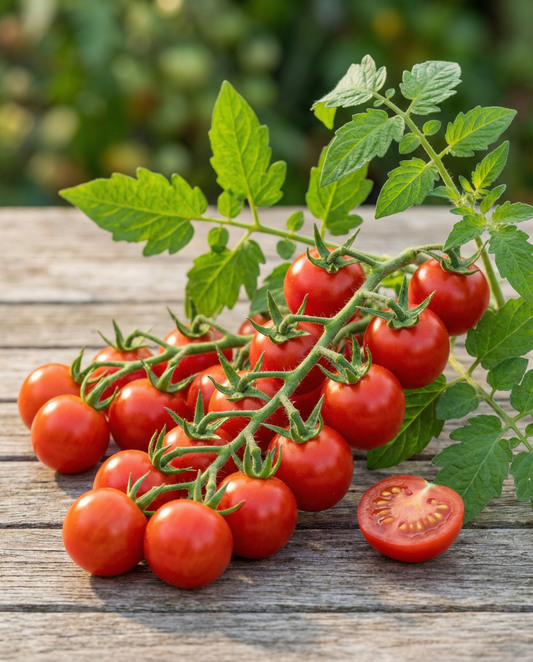 Körsbärstomat Super Sweet 100 F1 (Solanum lycopersicum) – ettåriga grönsaksfrön från SeedsChoice