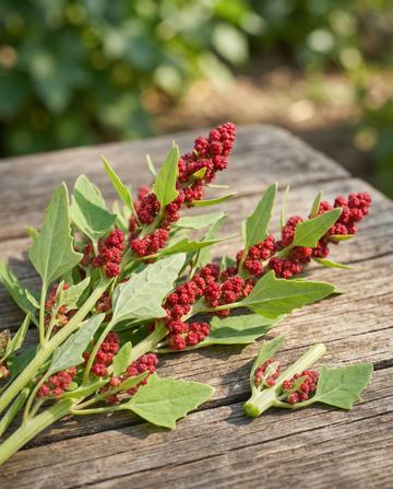 Jordgubbsspenat (Chenopodium capitatum) – ettåriga grönsaksfrön från SeedsChoice