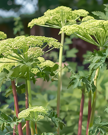 Angelikafrön Angelica archangelica flerårig ört (Angelica archangelica) – flerårig ört