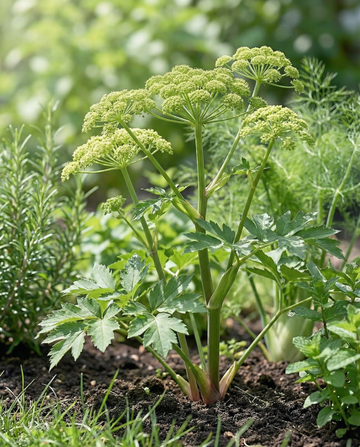 Angelikafrön Angelica archangelica flerårig ört (Angelica archangelica) – fleråriga örtfrön från See…
