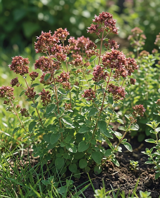 Oregano Rose Flowering (Origanum vulgare) – perennt örtfrön från SeedsChoice