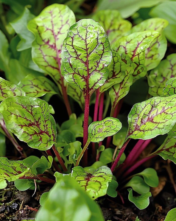 Frön till rödådrad syra (Rumex sanguineus) – flerårig ört