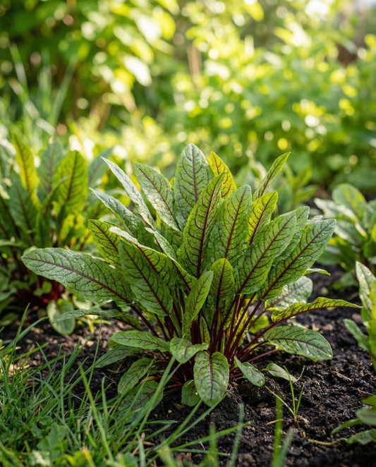 Rödådrad syra (Rumex sanguineus) – fleråriga örtfrön från SeedsChoice