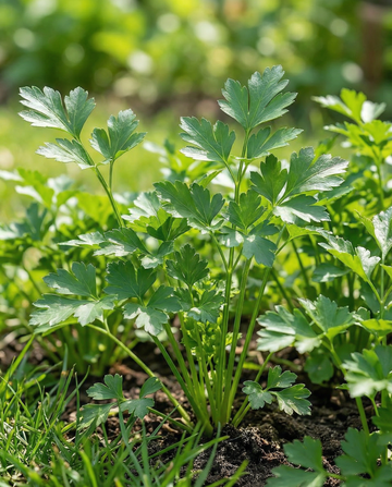 Italiensk jättepersilia (Petroselinum crispum) – ettåriga örtfrön från SeedsChoice