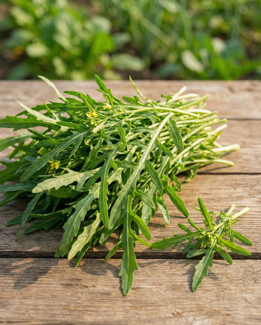Vild ruccola bladgrönt (Diplotaxis tenuifolia) – fleråriga grönsaksfrön från SeedsChoice