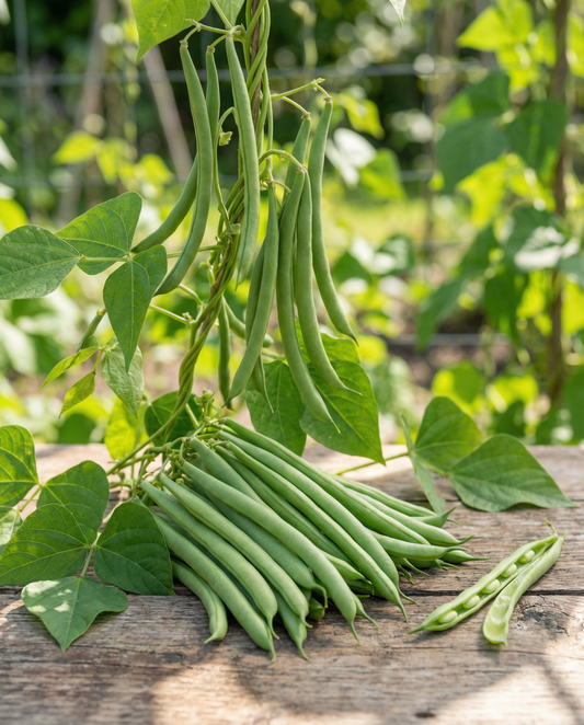 Störbönor Overvloed 25g (Phaseolus vulgaris) – ettåriga grönsaksfrön från SeedsChoice