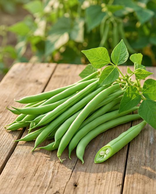 Dvärgböna Soliman (Phaseolus vulgaris) – ettåriga grönsaksfrön från SeedsChoice