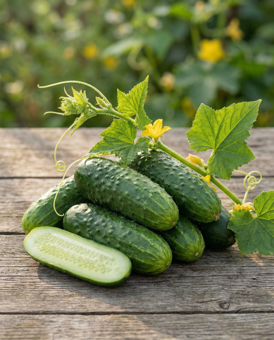 Gurka National Parisian Pickling (Cucumis sativus) – ettåriga grönsaksfrön från SeedsChoice