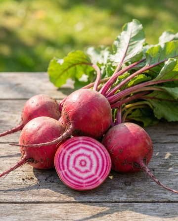Chioggia-rödbetsfrön (Beta vulgaris) – ettårig grönsak från SeedsChoice