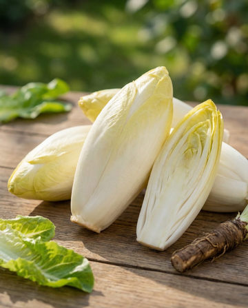 Cikoria Brussels (Cichorium intybus) – tvååriga grönsaksfrön från SeedsChoice