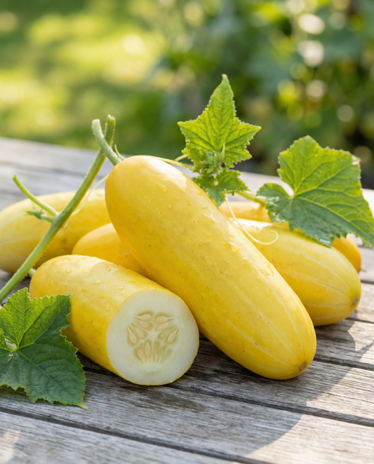 Cucumber Gele Tros Heirloom (Cucumis sativus) – ettåriga grönsaksfrön från SeedsChoice