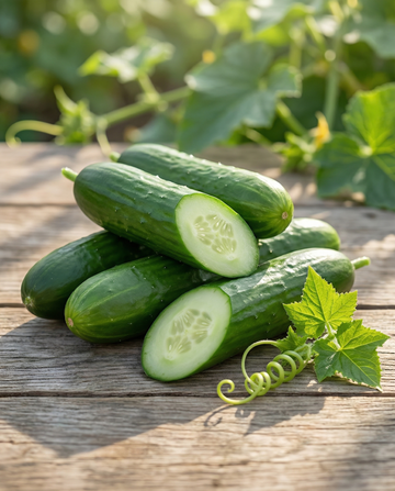 Snackgurka Kaikura F1 Mini (Cucumis sativus) – ettåriga grönsaksfrön från SeedsChoice