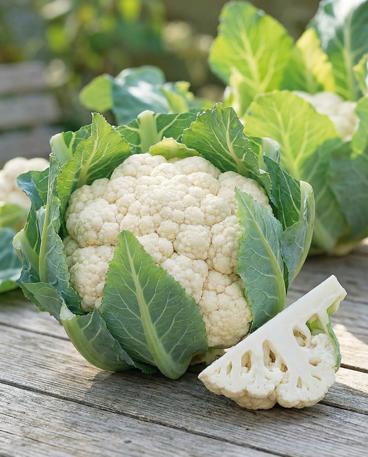 Blomkål Walcheren Winter 5 skörd (Brassica oleracea) – tvååriga grönsaksfrön från SeedsChoice