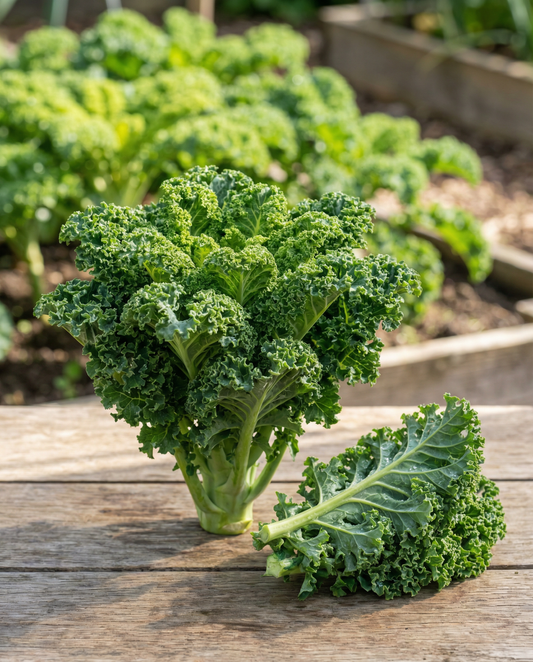 Grönkål Westlandse Herfst Late (Brassica oleracea) – ettåriga grönsaksfrön från SeedsChoice