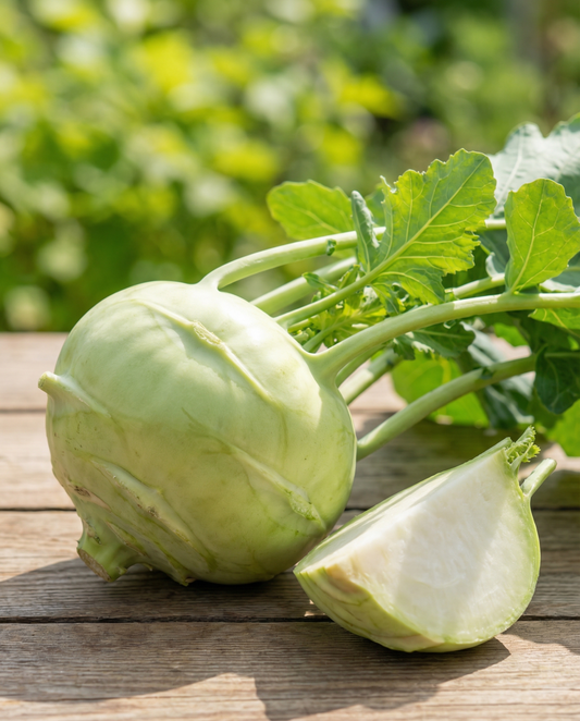 Kålrabi Superschmelz (Brassica oleracea) – ettåriga fröer från SeedsChoice
