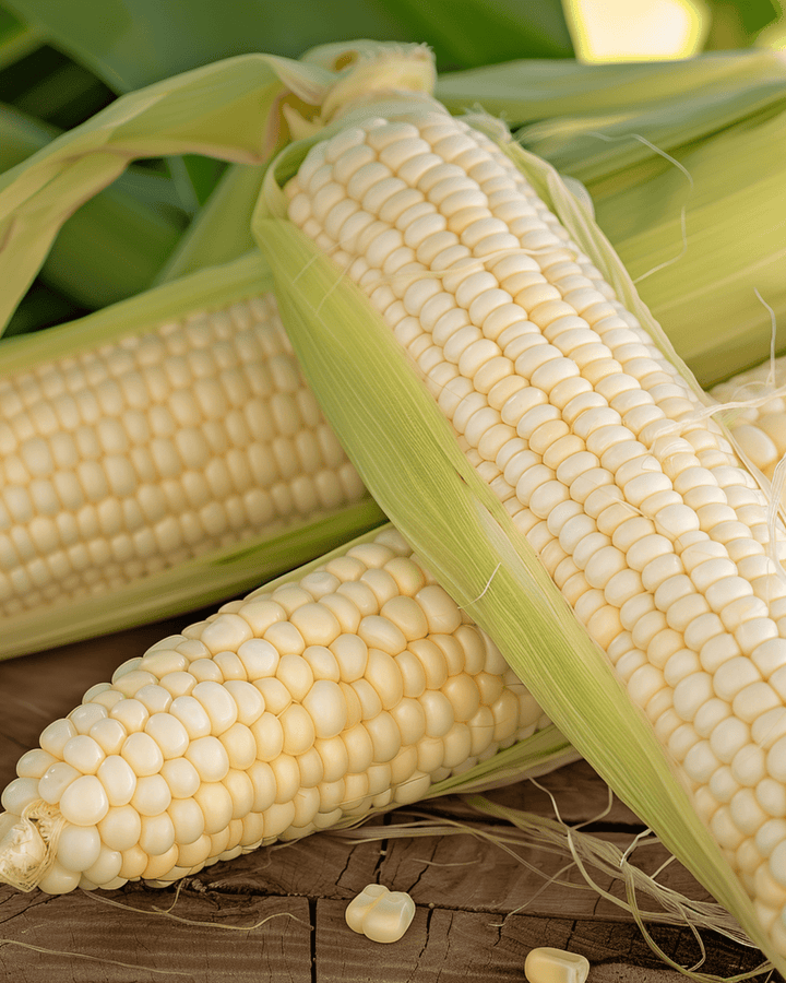 Majsfrön Glacial White (Zea mays) – ettårig