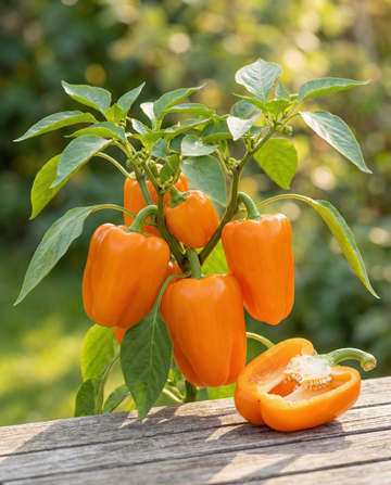 Sötpeppar Orange Horizon (Capsicum annuum) – frön till ettårig grönsak från SeedsChoice