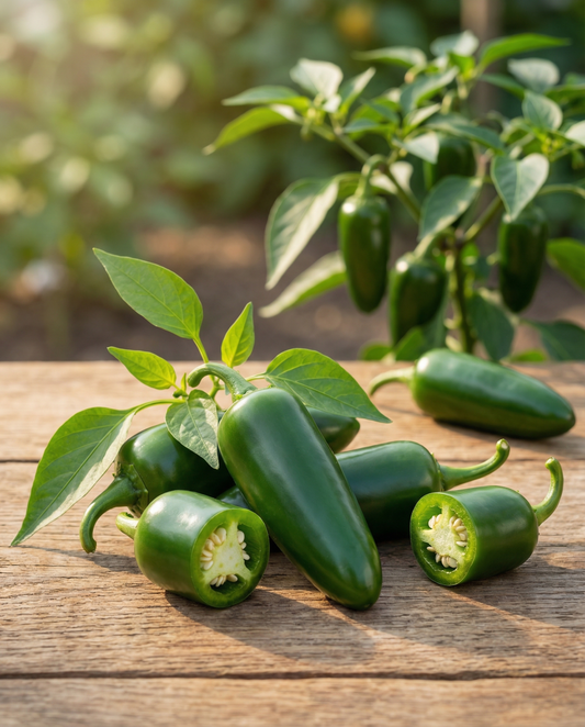 Jalapeñopeppar (Capsicum annuum) – ettåriga grönsaksfrön från SeedsChoice