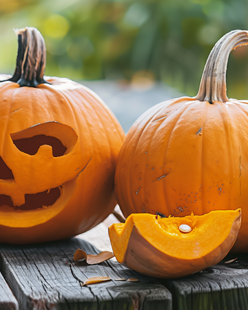 Halloween-pumpa Jack O Lantern frön (Cucurbita pepo) – ettårig grönsak