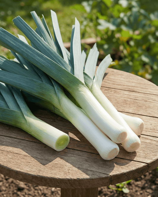Purjolök Blue Green Autumn (Allium porrum) – ettåriga grönsaksfrön från SeedsChoice