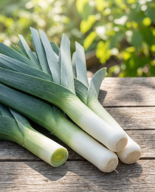 Purjolök Bluegreen Winter Hiverbleu (Allium porrum) – ettåriga grönsaksfrön från SeedsChoice