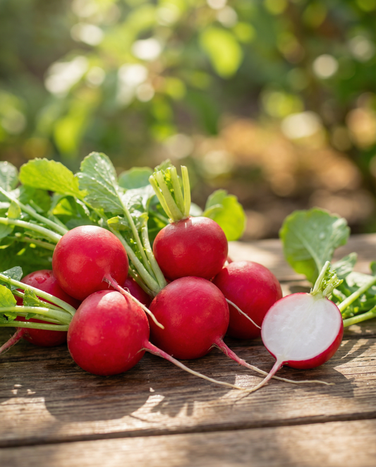Rädisa Cherry Belle (Raphanus sativus) – ettåriga grönsaksfrön från SeedsChoice