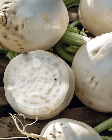 Trädgårdsrova Platte Witte Mei frön (Brassica rapa) – ettårig grönsak