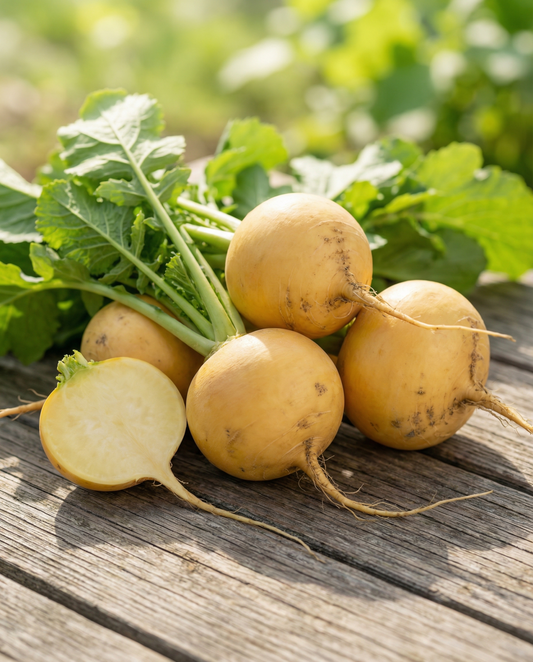 Trädgårdsrova Goldana (Brassica rapa) – ettåriga grönsaksfrön från SeedsChoice