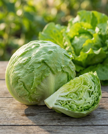 Isbergsallat Great Lakes 118 krispiga huvuden (Lactuca sativa) – ettåriga grönsaksfrön från SeedsChoice