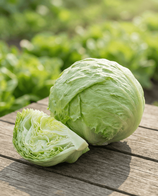 Isbergsallat Calmar (Lactuca sativa) – ettåriga grönsaksfrön från SeedsChoice