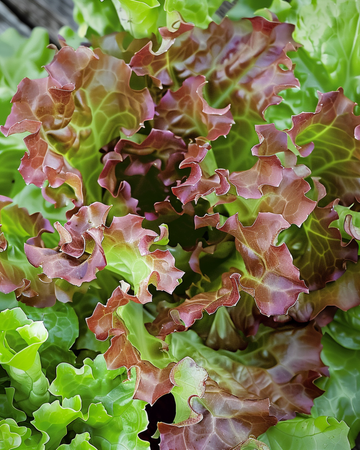 Red Salad Bowl bladlättuga fröer (Lactuca sativa) – ettårig grönsak