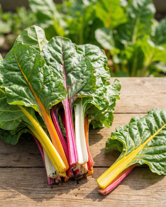 Regnbågsmangold Bright Lights Rainbow (Beta vulgaris) – ettåriga grönsaksfrön från SeedsChoice