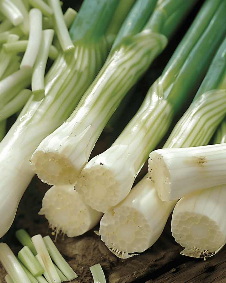 Salladslök Long White Ishikura frön (Allium fistulosum) – ettårig grönsak