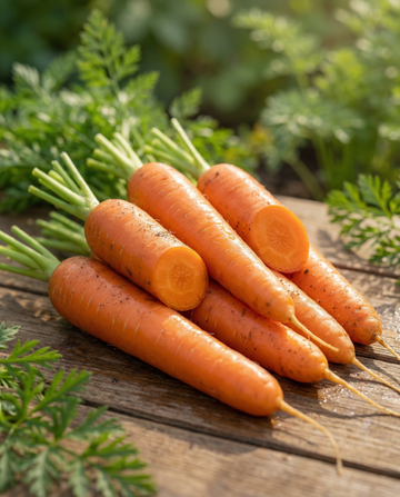 Sommarmorot Napoli F1 Early (Daucus carota) – ettåriga grönsaksfrön från SeedsChoice