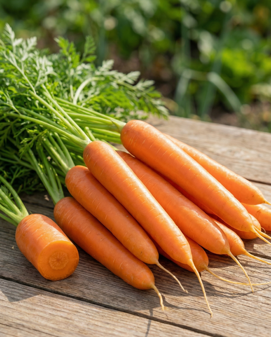 Sommarmorot Flyaway F1 (Daucus carota) – ettåriga grönsaksfrön från SeedsChoice