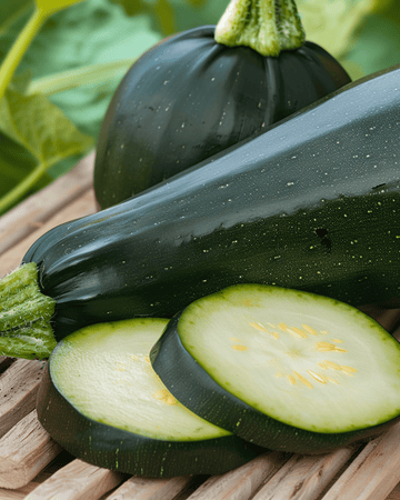 Black Beauty zucchini, sommarsquash (Cucurbita pepo) – ettårig