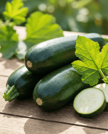 Black Beauty zucchini, sommarsquash (Cucurbita pepo) – ettåriga frön från SeedsChoice