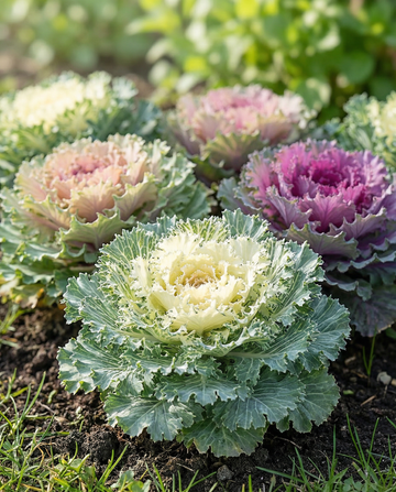 Prydnadskål blandning flikbladig blandad (Brassica oleracea) – ettåriga grönsaksfrön från SeedsChoice